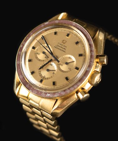 Lot #6311 Omega Speedmaster Professional 18K Gold Apollo 11 Commemorative Watch - From the Personal Collection of Dave Scott - Image 1