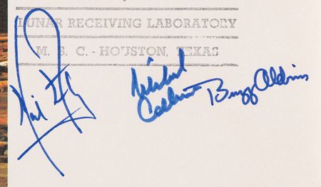 Lot #6525 ?Carried to the Moon on Apollo 11? - Apollo 11 Flown Crew-Signed 'Type 1' Quarantine Cover - From the Personal Collection of Buzz Aldrin - Image 2