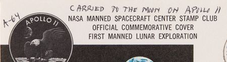 Lot #6525 ?Carried to the Moon on Apollo 11? - Apollo 11 Flown Crew-Signed 'Type 1' Quarantine Cover - From the Personal Collection of Buzz Aldrin - Image 3