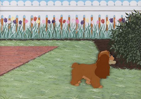 Lot #482 Lady production cel from Lady and the