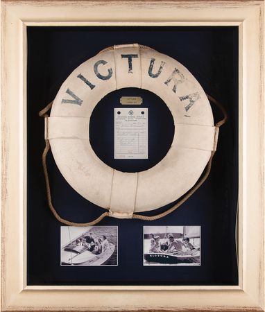 Lot #38 John F. Kennedy: Life Preserver Ring from