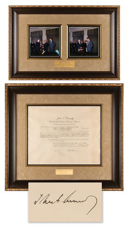 Lot #19 John F. Kennedy Document Signed as President, Appointing CIA Director John A. McCone - Key Figure in the Cuban Missile Crisis - Image 2