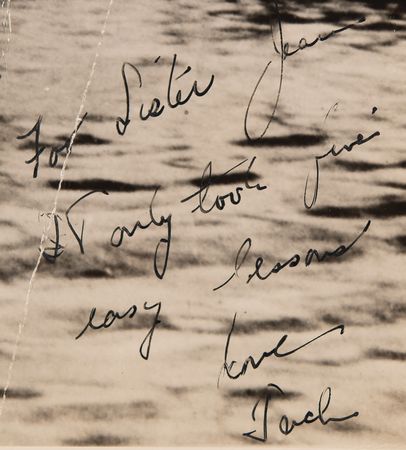 Lot #25 John F. Kennedy Signed Photograph to His Sister: 