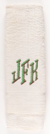 Lot #43 John F. Kennedy's Hand Towel, Embroidered 