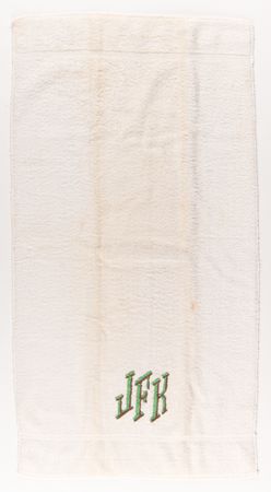 Lot #43 John F. Kennedy's Hand Towel, Embroidered 