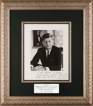 Lot #17 John F. Kennedy Oversized Signed