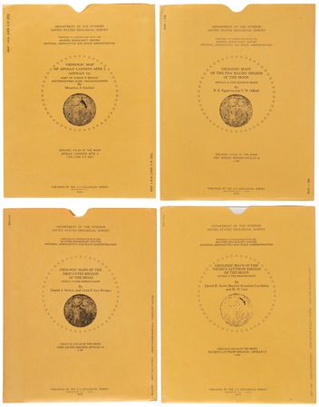 Lot #434 U.S. Geological Survey Lunar Maps of Apollo Landing Sites (4) Maps - Image 1