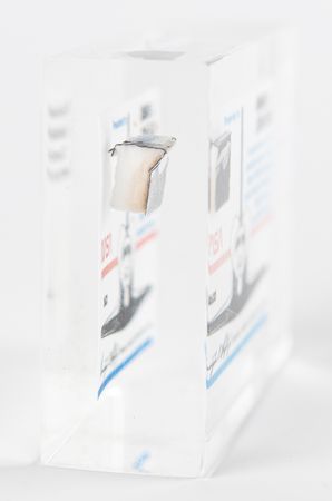 Lot #432 STS-1 Flown Heatshield Lucite Display Flown Relic - Image 3