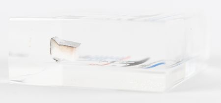 Lot #432 STS-1 Flown Heatshield Lucite Display Flown Relic - Image 4