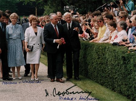 Lot #243 Mikhail Gorbachev Signed Photograph