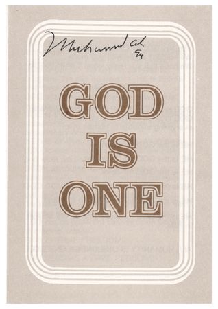 Lot #762 Muhammad Ali Signed Pamphlet