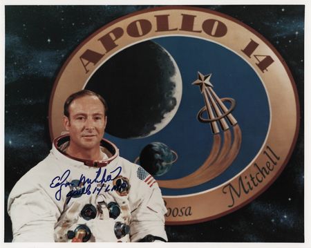 Lot #415 Edgar Mitchell Signed Photograph - Image 1