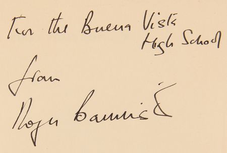 Lot #767 Roger Bannister Signed Book - First Four Minutes - Image 2