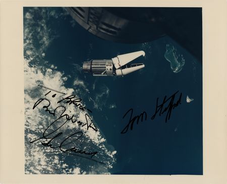Lot #384 Gemini 9 Signed Photograph - Image 1
