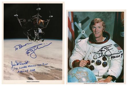 Lot #358 Apollo 9 (2) Signed Photographs - Image 1
