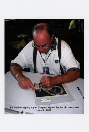 Lot #350 Apollo 14 (2) Signed Items - Photograph and Cover - Image 2