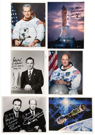 Lot #360 Apollo-Soyuz (7) Signed Items - Image 1