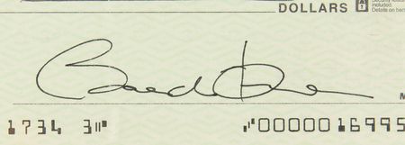 Lot #62 Barack Obama Signed Check - PSA GEM MT 10 - Image 2