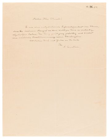 Lot #194 Albert Einstein Autograph Letter Signed to Artist Hermann Struck, Sending Thanks for a Cigarette Lighter - Image 2
