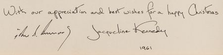Lot #33 John F. Kennedy 1961 White House Christmas Gift Print - Image 3