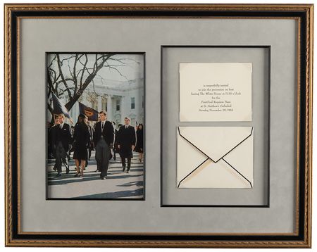 Lot #104 John F. Kennedy 1963 Funeral Procession Invitation - Image 1