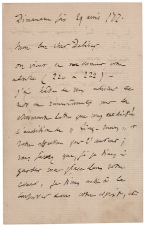 Lot #532 Charles Gounod Autograph Letter Signed - Image 1