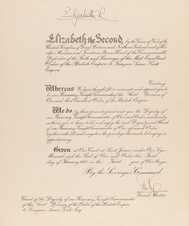 Lot #286 Queen Elizabeth II and Prince Philip Document Signed - Image 1