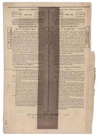 Lot #290 Nathan Mayer Rothschild Document Signed - Image 2