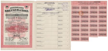 Lot #270 Ernest August Kreuger Document Signed - Image 2