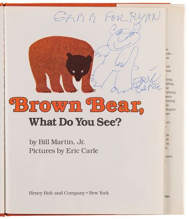Lot #448 Eric Carle Signed Book - Brown Bear, Brown Bear, What Do You See? - Image 4