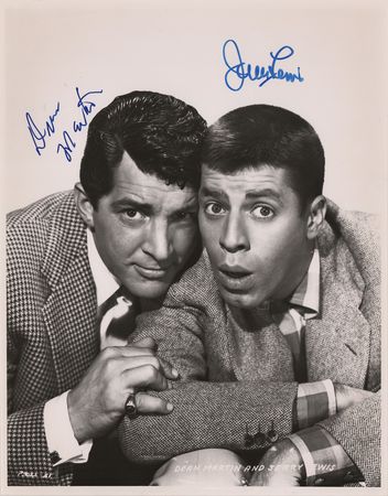 Lot #673 Dean Martin and Jerry Lewis Signed Photograph - Image 1