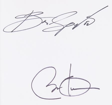 Lot #130 Barack Obama and Bruce Springsteen Signed Book - Renegades - Image 2