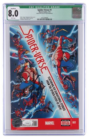Lot #485 Stan Lee Signed Spider-Verse Comic Book -