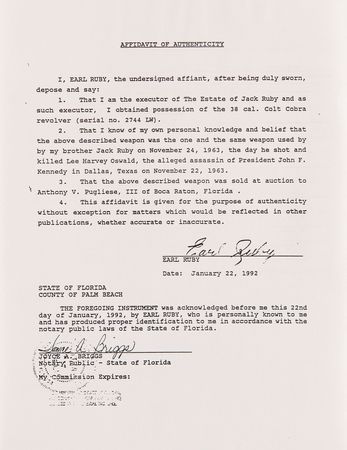 Lot #292 Jack Ruby: Bullet Fired From the Gun that Shot Oswald - Image 16