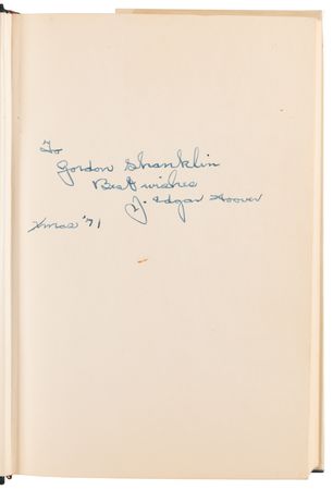Lot #254 J. Edgar Hoover Signed Book - Image 4