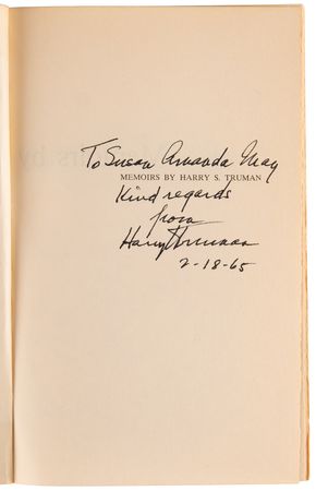 Lot #135 Harry S. Truman (2) Signed Books - Memoirs: Year of Decisions and Years of Trial and Hope - Image 2
