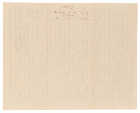 Lot #157 Marbury v. Madison: Contemporary Congressional Circulating Copy of William Marbury's Petition to the United States Senate - Image 3