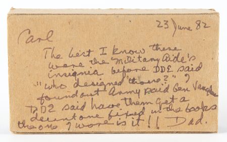 Lot #89 Dwight D. Eisenhower (4) ?Military Aide to the President? Insignia Pins - From the Family Collection of Brig. Gen. Robert L. Schulz - Image 3