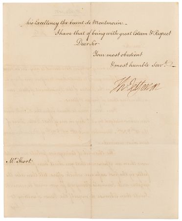 Lot #2 Thomas Jefferson Historic 1790 Letter Signed on Entering ?the Duties of the Department of State? - Image 3