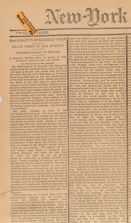 Lot #99 U. S. Grant: The New-York Tribune from July 24, 1885 - The Death of an American President - Image 2