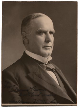 Lot #123 William McKinley Signed Photograph