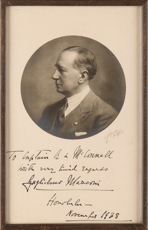 Lot #197 Guglielmo Marconi Signed Photograph