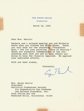 Lot #79 George Bush Typed Letter Signed as President - Image 1