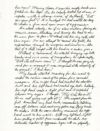 Lot #264 Lee Harvey Oswald: Maurice 'Nick' McDonald Autograph Manuscript Signed - “The Arrest and Capture of Lee Harvey Oswald