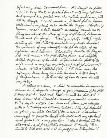 Lot #264 Lee Harvey Oswald: Maurice 'Nick' McDonald Autograph Manuscript Signed - “The Arrest and Capture of Lee Harvey Oswald