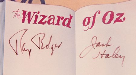 Lot #750 Wizard of Oz: Ray Bolger and Jack Haley Signed Poster - Image 2