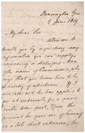 Lot #173 William Wilberforce Letter Signed - Image 1