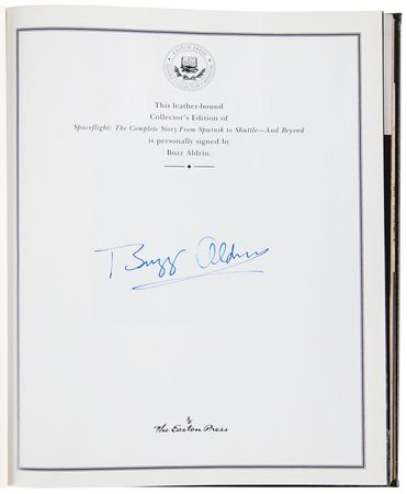 Lot #341 Buzz Aldrin Signed Book - Spaceflight - Image 4