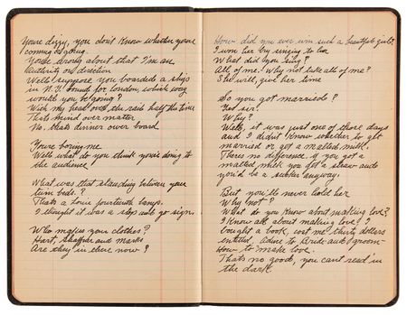 Lot #565 Roscoe 'Fatty' Arbuckle Handwritten Comedy Reference Notebook - Filled with Lyrics, One-Liners, and Witticisms - Image 12