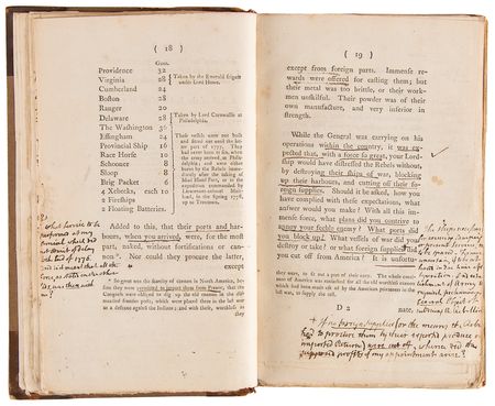 Lot #309 Richard Howe Hand-Annotated 1779 Pamphlet, Defending 